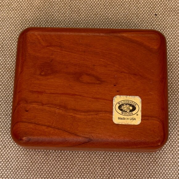 Vintage Wilderness Woods Puppies Small Trinket Keepsake Box - Picture 7 of 7